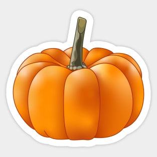 A Short Pumpkin (Black) Sticker